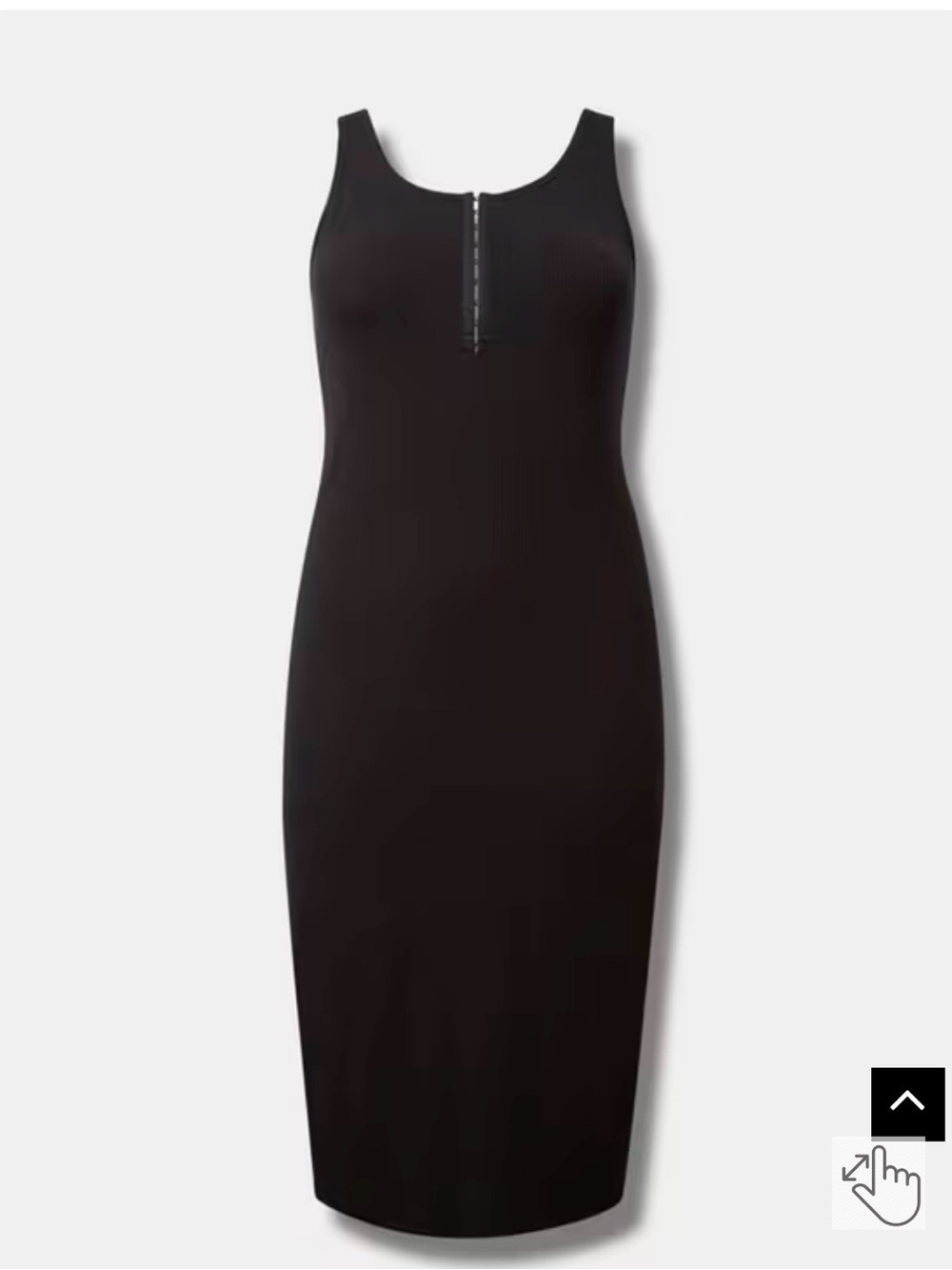 Midi Super Soft Rib Hook Eye Tank Dress